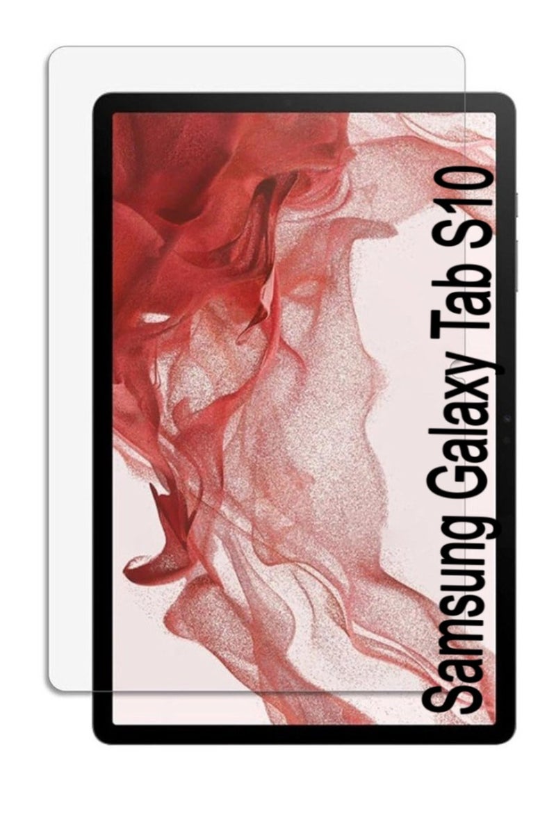 Tempered Screen Protector for Samsung Galaxy Tab S10 | 9H Hardness Tempered Glass, Bubble Free Easy Installation, Full Coverage And Anti Scratch Case Friendly- Clear - Image 1